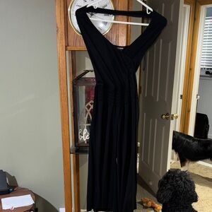 Hatlerneck Black Pantsuit